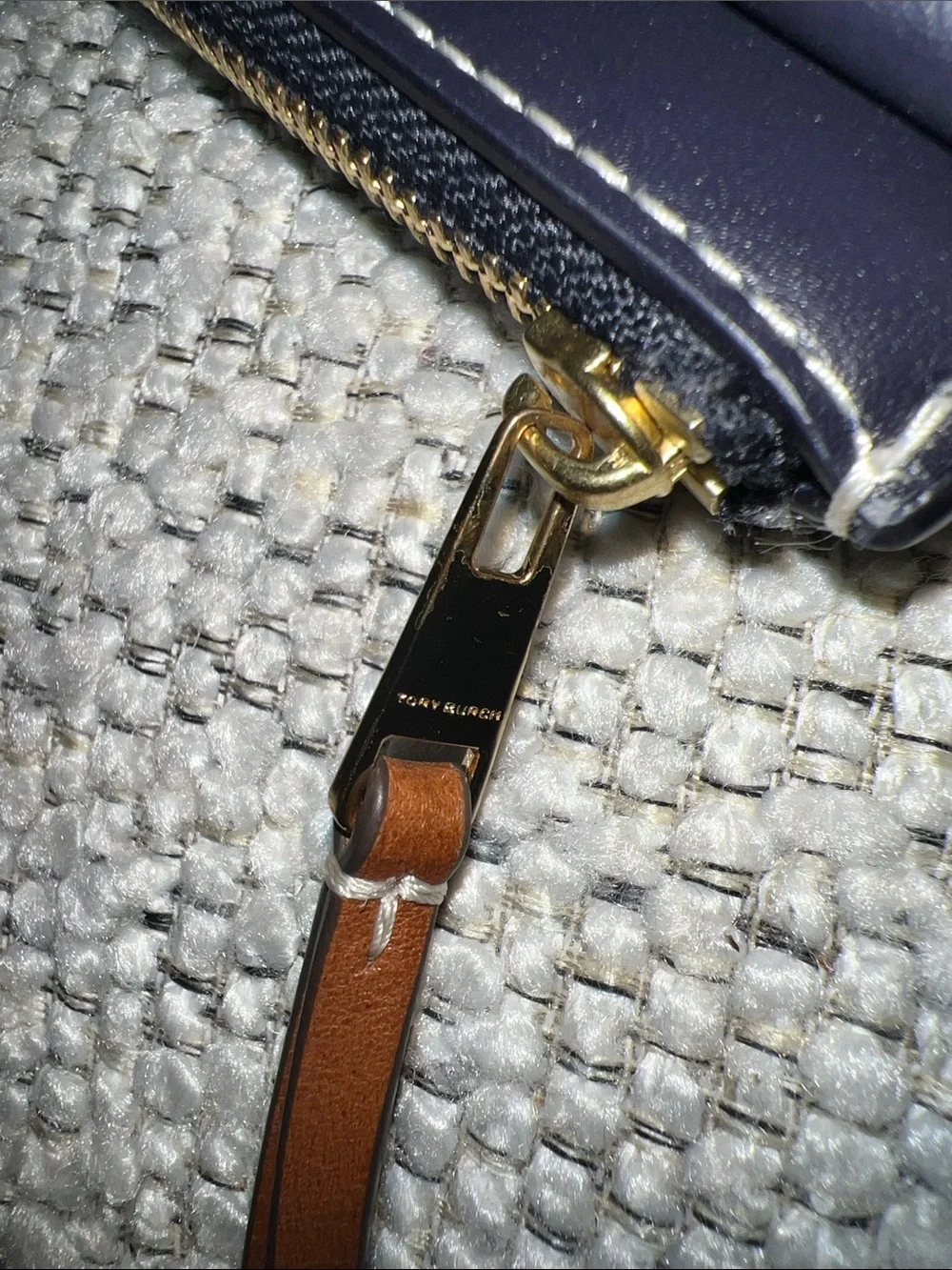 Tory Burch T Monogram Envelope Zip Card Case